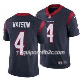 Camiseta Hombre NFL Houston Texans DeShaun Watson 4 Nike Azul